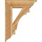 Ekena Millwork Merced Traditional Rough Sawn Bracket w/ Offset Brace, Western Red Cedar, 8"W x 26"D x 34"H BKT0806X26X34MRC01RWR - alternate 4